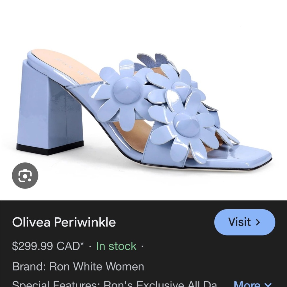 Women's Blue Floral Sandals